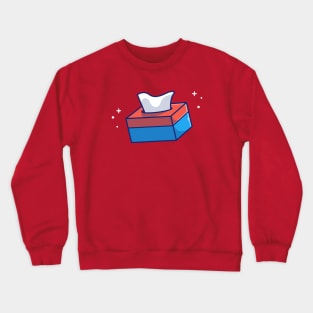 Tissue Paper Box Cartoon Crewneck Sweatshirt